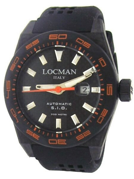 Locman Stealth 300 Meter Automatic Dive Watch with 46mm Titanium and Carbon Fiber Case #216BKPVCRBORBK