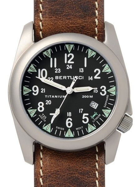 Bertucci A-4T Super Yankee Titanium Watch with Swiss Micro Tube Illumination #13482