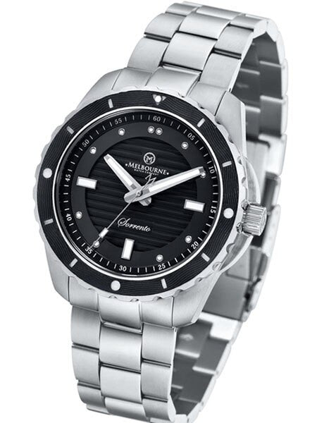 Melbourne Sorrento 200 Meter Automatic Dive Watch with Black Dial, Black Bezel #SO.42.A.3HN.01