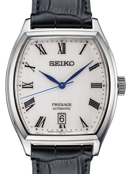 Seiko Presage Automatic Dress Watch with Tonneau Shape Case #SRPD05