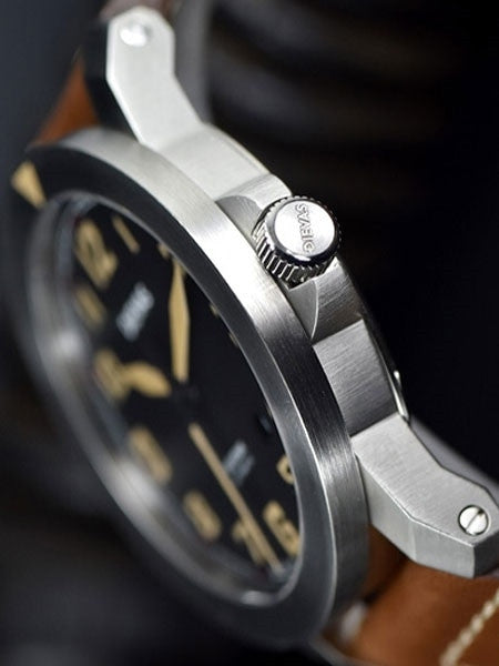 DIEVAS Meridian German Made Aviator Watch with Sapphire Crystal and 44mm Diameter Case 1