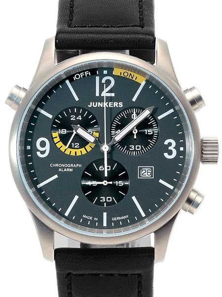 Junkers  G-38 Chronograph Titanium Watch with Alarm Function #6296-5