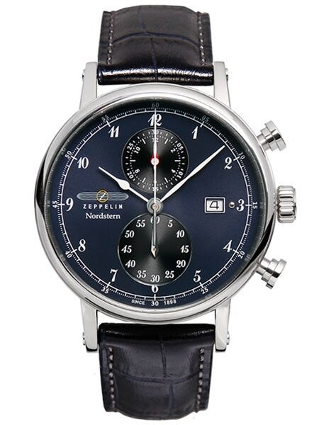 Graf Zeppelin Nordstern Series Two-Eye Swiss Quartz Chronograph #7578-3