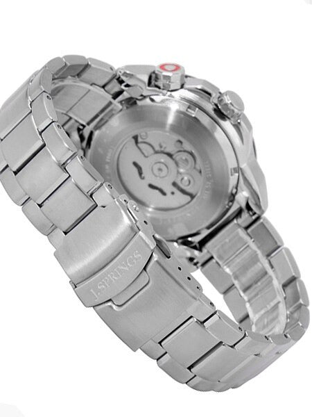 J. Springs Automatic 21-Jewel Sport Watch with Day and Date, Red Dial #BEB084