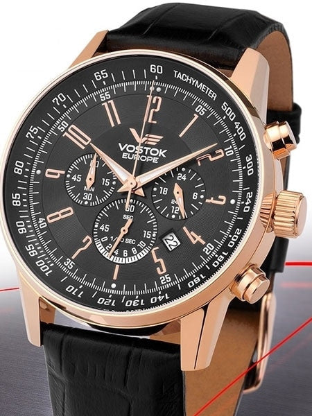 Vostok-Europe Gaz-Limo Quartz Chronograph with 24-Hour Sub-Dial 5619133