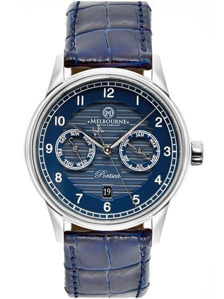 Melbourne Portsea Automatic Calendar Watch with Blue Dial, Sapphire Crystal #PS.40.A.CAL.02