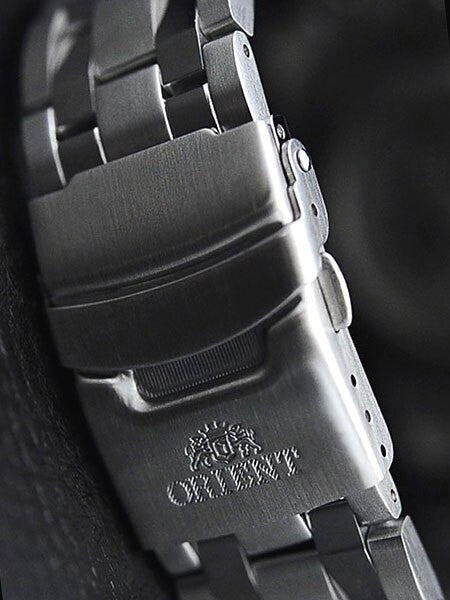 Planet Orient 21-Jewel Automatic with Power Reserve and Stainless Steel Bracelet #FM00001B