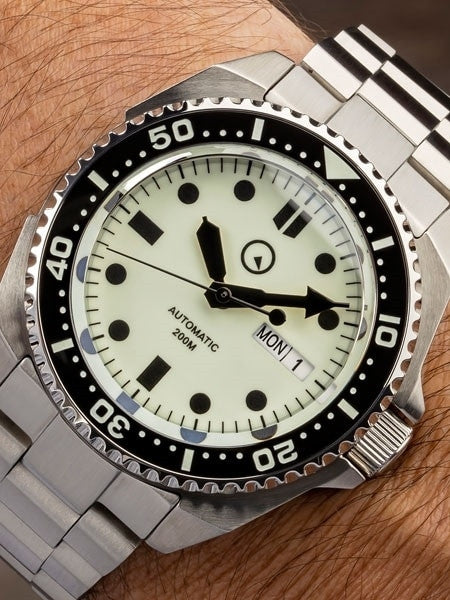 Islander Luminous Dial Automatic Dive Watch with AR Double-Dome Sapphire Crystal, and Luminous Ceramic Bezel Insert #ISL-26