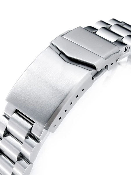 Strapcode 22mm Endmill 316L Stainless Steel Watch Bracelet for Orient Mako II & Ray II Diver Clasp #SS221803B060