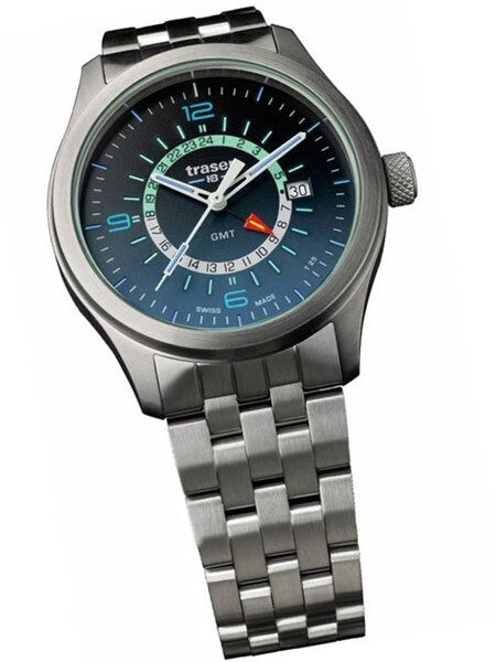 Traser P59 Aurora GMT, Dual-Time Watch with an Anti-Reflective Sapphire Crystal #107036