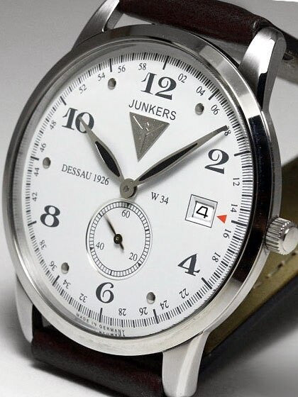 Junkers Dessau 1926 Flatline Ulta-Thin Quartz Dress Watch #6334-4