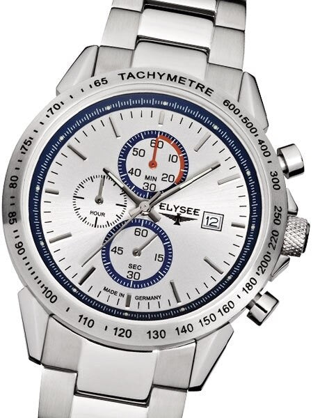Elysee Arrow Chronograph with Stopwach, 12 Hour Totalizer, and 42mm Case #13264