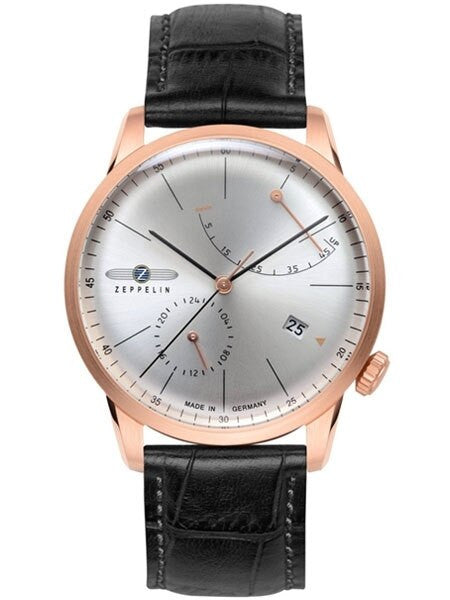 Graf Zeppelin LZ129 Flatline Automatic Watch with Power Reserve #7368-4