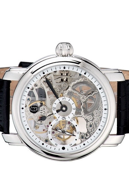Charles Hubert Premium Collection Skeleton Mechanical Hand Wind Watch #3874