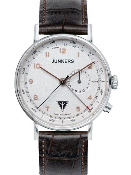 Junkers Eisvogel F13 Swiss Quartz Watch with Day, Week, Month #6734-4