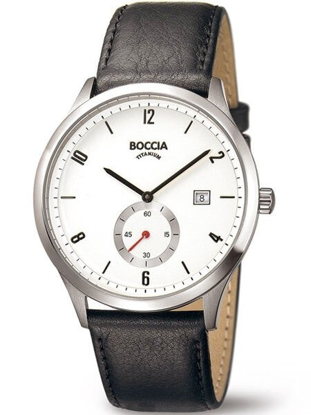 Boccia Mens Quartz Dress Watch with 42mm Titanium Case #3606-01