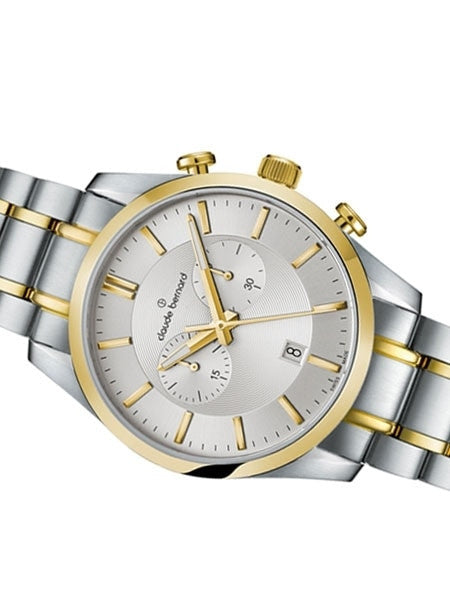 Claude Bernard Swiss Chronograph Dress Watch with Sapphire Crystal #10104-357J-AID2