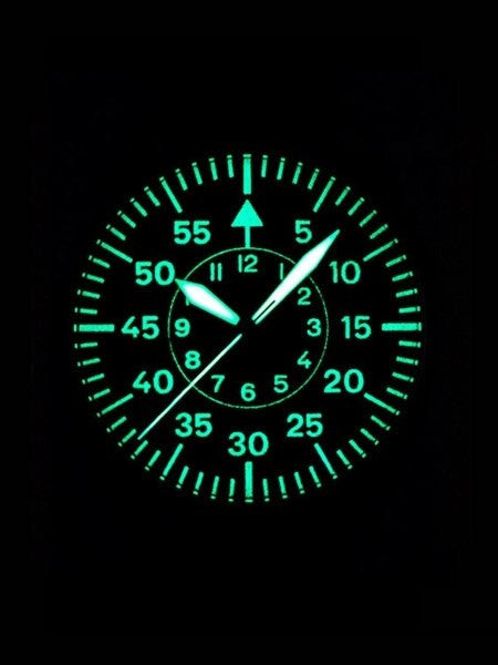 Aristo 3H108 47mm Swiss SW200 Automatic Pilot's Watch with XL Flieger Crown