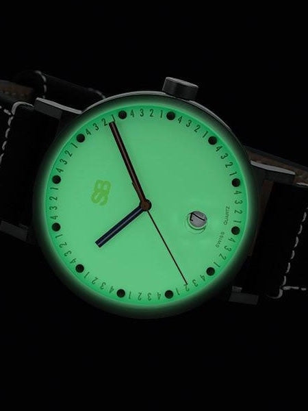 SB Swiss Quartz Countdown Watch with Sapphire Crystal and Luminous Dial #SB16.1-S