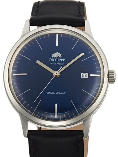 Scratch and Dent - Orient Bambino V3 Automatic Dress Watch with Blue Dial, Applied Silver Hour Markers #ER2400LD 1