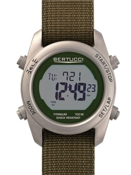 Bertucci G-1T Digital Multi-Function Titanium Chronograph Watch with Alarm #23006