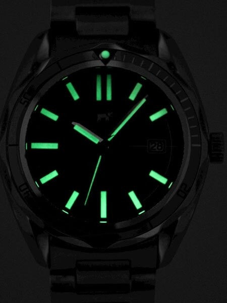 Lew and Huey Orthos Automatic Dive Watch with 42mm SS Case #Orthos-BO