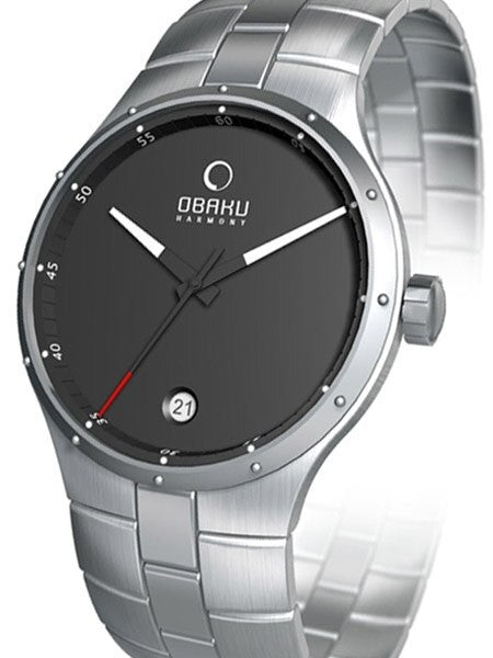 Obaku Harmony Quartz Watch with Stainless Steel Bracelet. #V111GCBSC