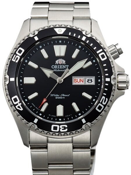 Scratch and Dent - Orient Black Mako USA Automatic Dive Watch with 120-click Bezel, Sapphire Crystal #EM6500FB 9