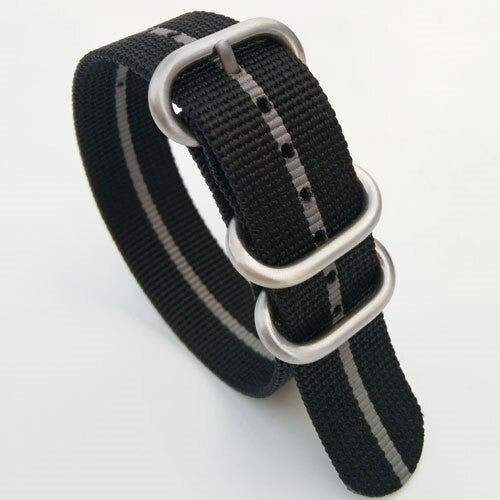 3-Ring Nylon Tactical Field Strap with Matte Finish Steel Buckle #TFS-22-SS