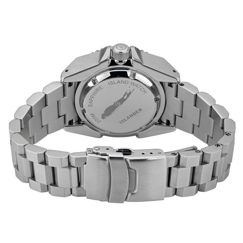 Islander Red Automatic Dive Watch with AR Double-Dome Sapphire Crystal, and Luminous Ceramic Bezel Insert #ISL-66
