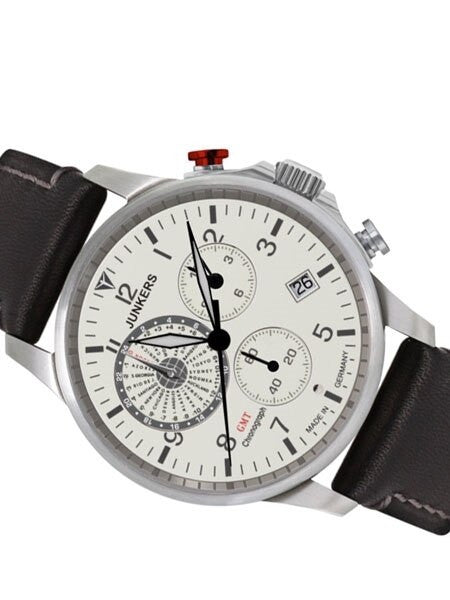 Junkers World Timer Chronograph with a Fully Luminous Dial and 42mm Case  #6892-5