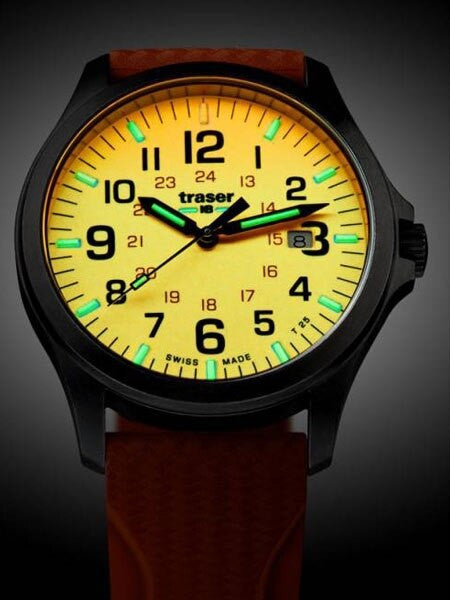 Traser Officer Pro Luminous Dial Watch with an Anti-Reflective Sapphire Crystal #107423