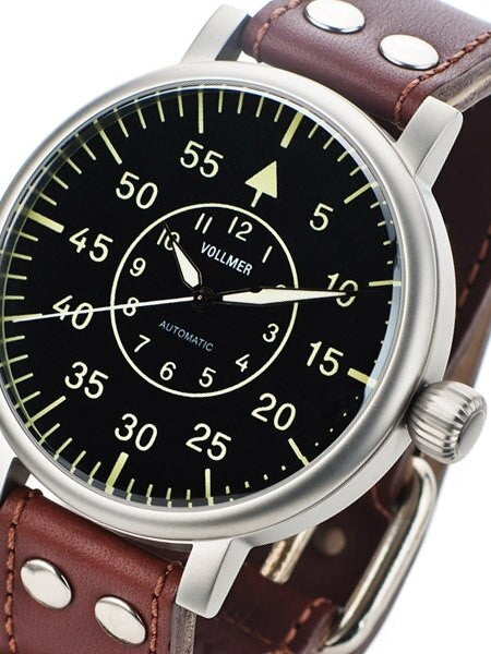 Vollmer W584A Kampfgruppen WWII-Style 55mm Limited Edition Type B Dial Aviator Watch