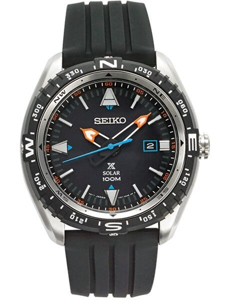 Seiko Prospex Solar Powered Sport Field Watch with Compass Bezel #SNE423