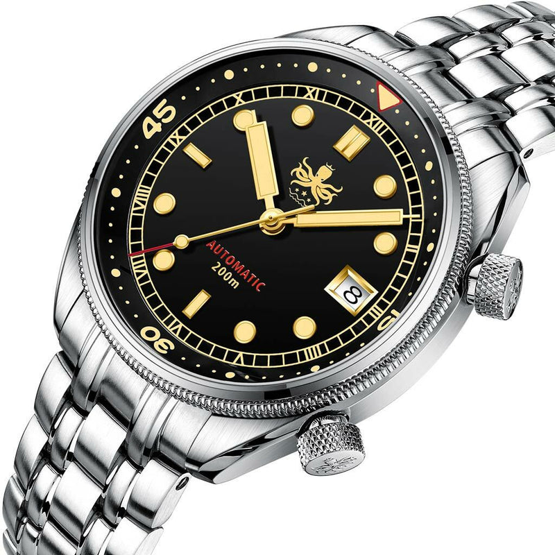 PHOIBOS Eagle Ray 200-Meter Automatic Dive Watch with Double Dome AR Sapphire Crystal #PY029D