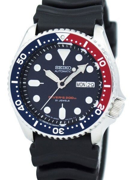 Scratch and Dent - Seiko Automatic Dive Watch with Offset Crown and Rubber Dive Strap #SKX009J