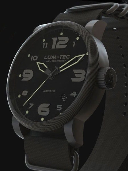Lum-Tec Combat Phantom Swiss Automatic Watch with Double Curved Sapphire Crystal #Combat-B43