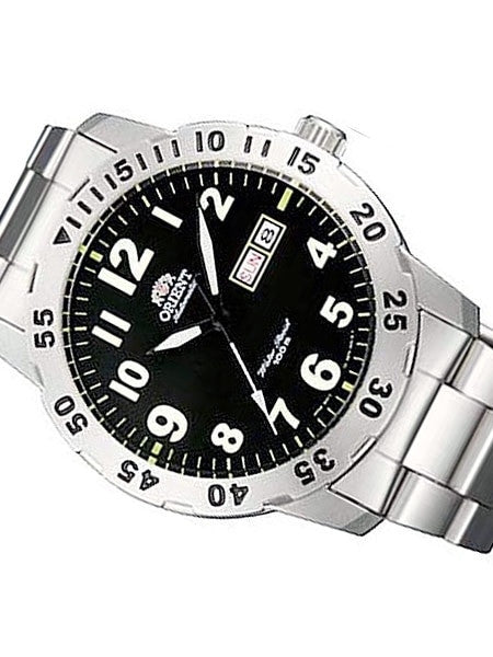 Orient Black Dial 21-Jewel Automatic Aviator Watch #FEM7A001B