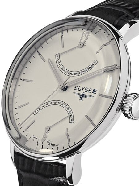 Elysee 42mm Sithon Quartz Dress Watch with GMT and Date Sub-Dials #13270