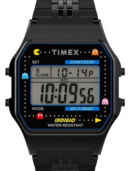 Timex T80 x PAC-MAN 34mm PVD Stainless Steel Bracelet Watch #TW2U32100YB