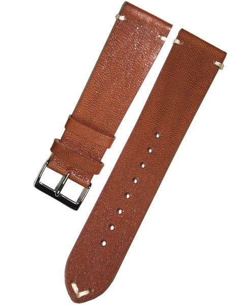 Horween Vintage Style Honey Brown Calfskin Leather with Matching Lining and Hand-Stitching #INS-HOR03
