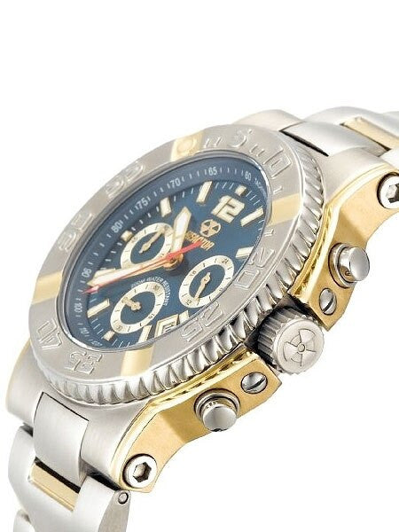 Reactor Critical Mass Chronograph Watch with SuperLuminova Illumination and Two-Tone Case #75103