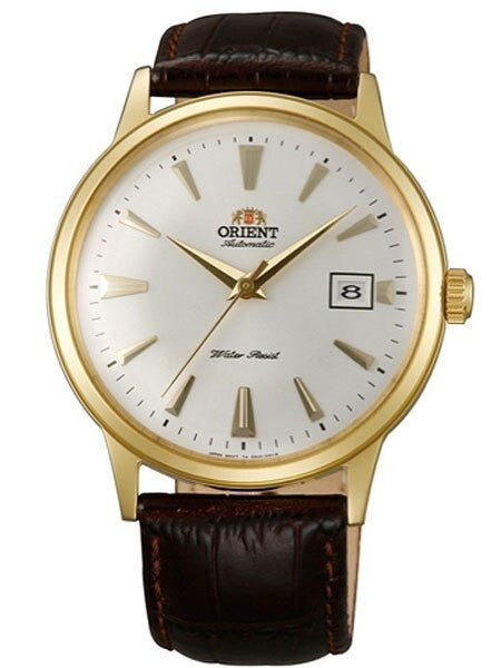 Orient Automatic Dress Watch with White Dial, Gold tone Case #ER24003W