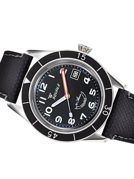 Squale 300 Meter Swiss Made Automatic Dive Watch with Black Dial  #SUB-39MON Side