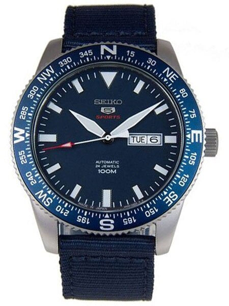 Seiko 5 Sports 24-Jewel, Automatic with Rotating Compass Bezel #SRP665J1