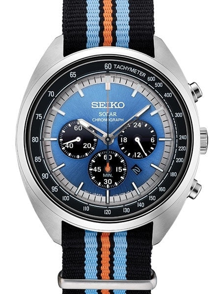 Seiko Recraft Solar Quartz Chronograph with Stop-Watch and 24-hour Sub-Dial  #SSC667