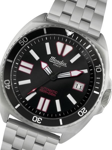 Mondia 200 Meter Automatic Dive Watch with Black Dial #MI788SS-BK-01BK-BM