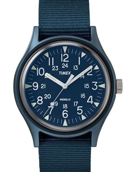 Timex 40mm MK1 Quartz Watch with Blue Dial and INDIGLO Night-Light #TW2R37300VQ