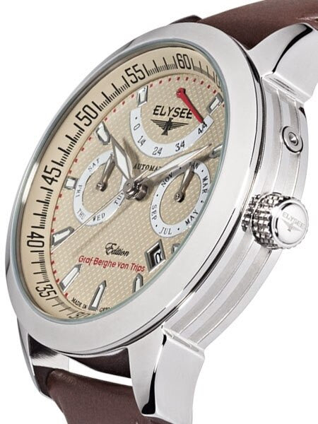 Elysee Taffy I Miyota 9100 Automatic with Power Reserve Indicator and Calendar #17010E