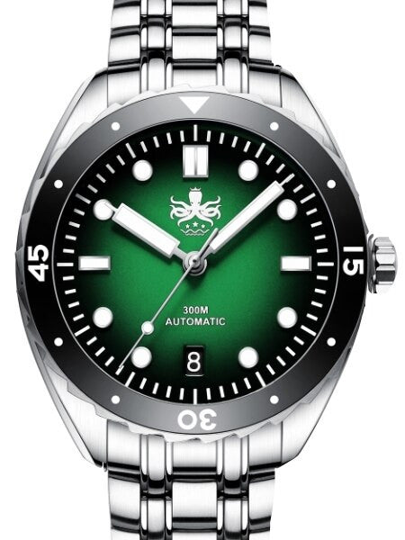 PHOIBOS Eagle Ray 300-Meter Automatic Dive Watch with Double Dome AR Sapphire Crystal #PY025A
